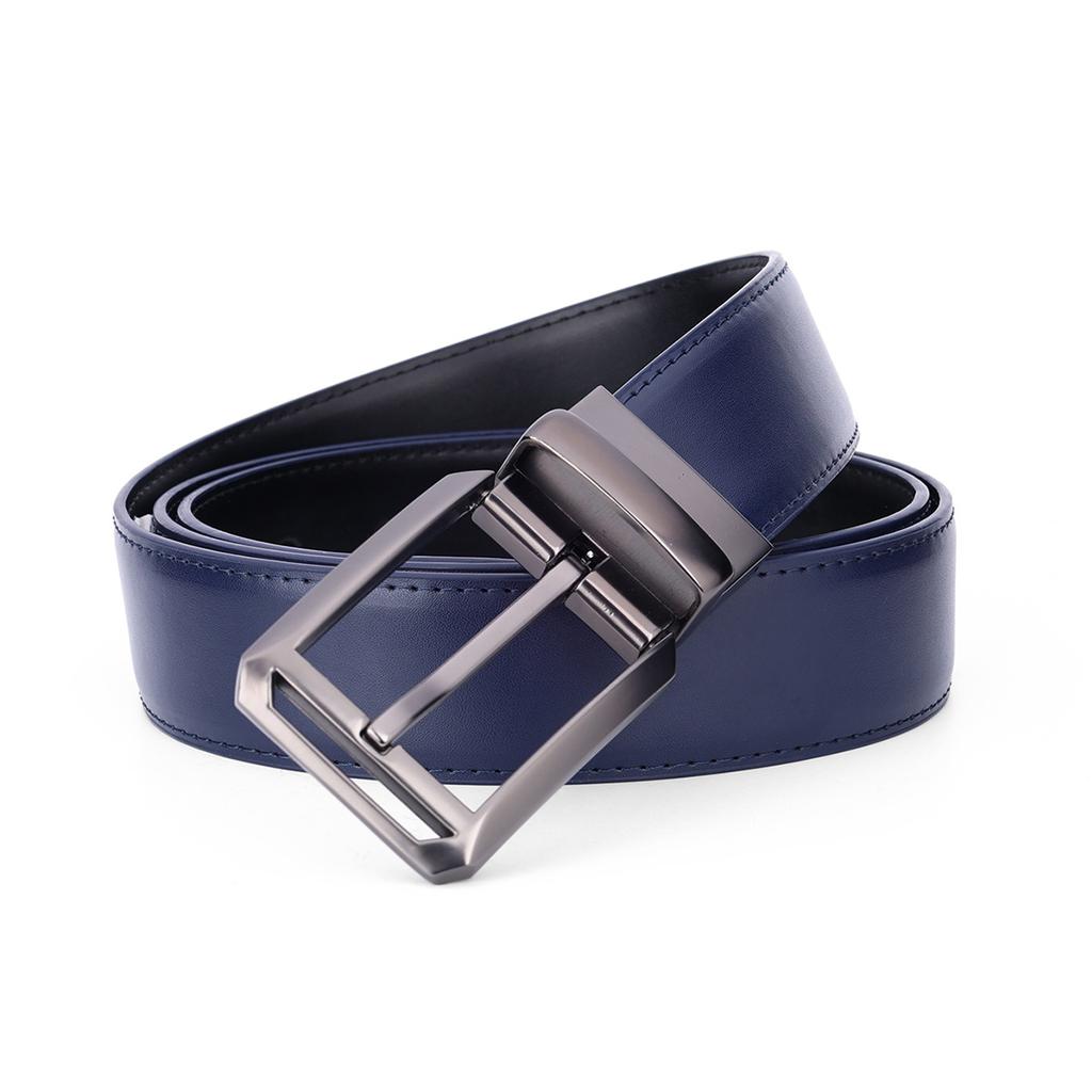 Double-Sided Use Men'S Belt Leather Pin Buckle Cowhide Belt High-End Versatile Belt Men