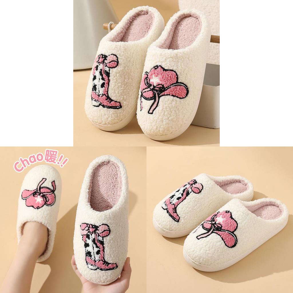 Comfort Cartoon Slippers For Home Winter Warmth With Thick Sole For Adults