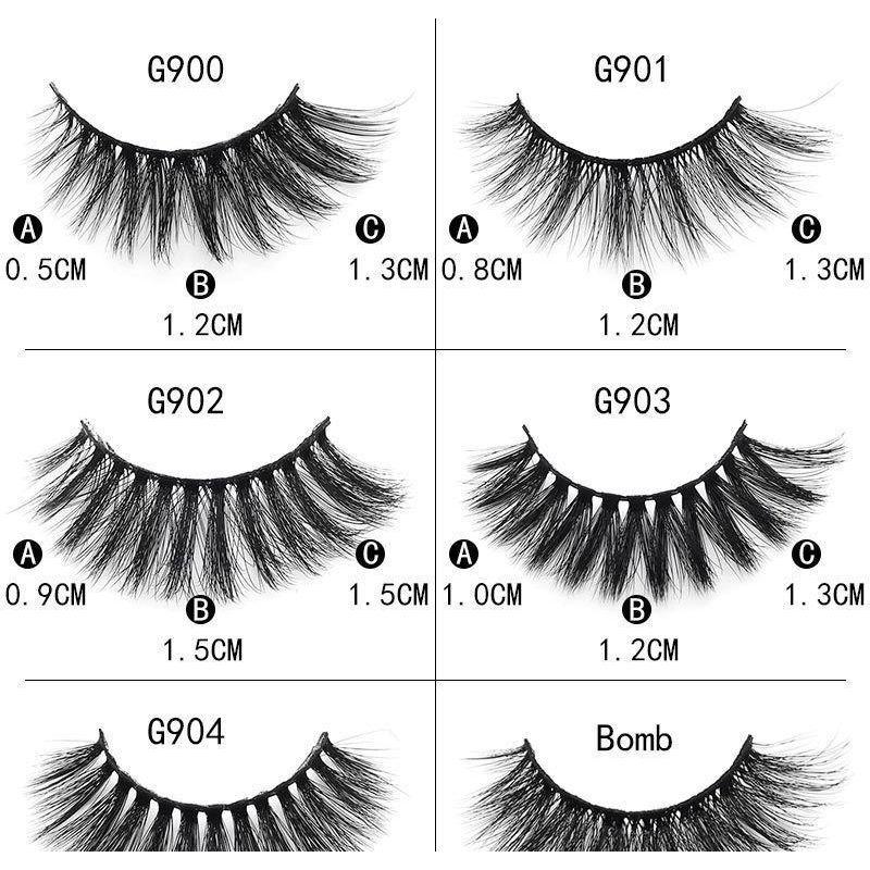 Lashie - Set mit 5 Paaren: Voluminöse Fox Eye Fake Lashes