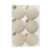 6pcs Set 8CM Size Christmas Ball Decoration Flock Colored Party Wedding Gifts Christmas Tree Pendant Plastic Velvet Balls