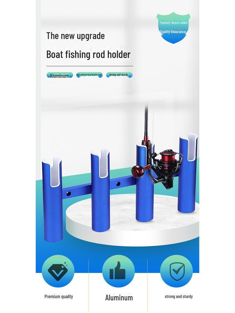 High-End Aluminum Alloy Sea Fishing Rod Holder for Boat