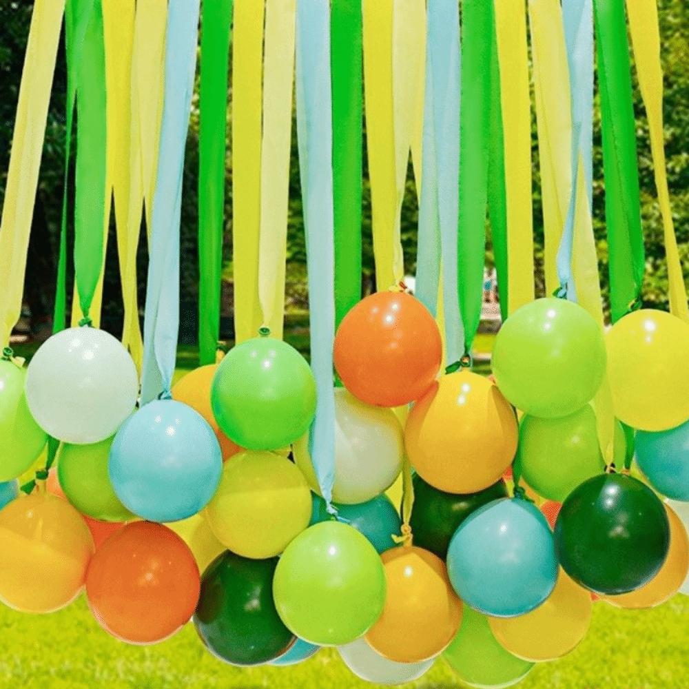 

30 шт. Різнокольорові повітряні кулі з китицями Райдужні декоративні кулі Латексна куля Вечірка з нагоди дня народження E