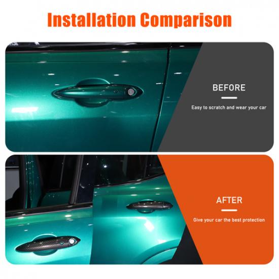 4pc Car Exterior Door Handle Decor Cover Trim For Alfa Romeo Giulia 2017-