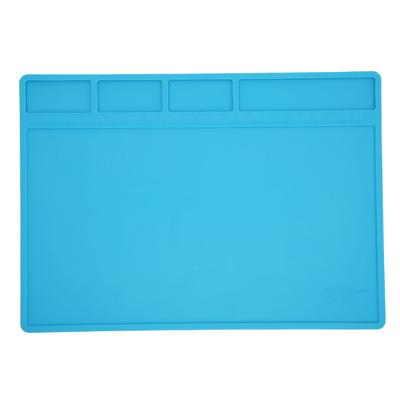 Soldering Mat Silicone Repair Pad Anti Static Heat Resistant with Scale for Electronics
