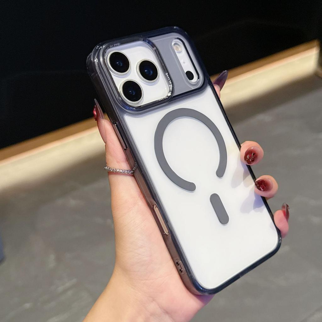 IPhone17Air Transparent Magnetic Phone Case Apple 17ProMax Full Coverage Protection Phone Case
