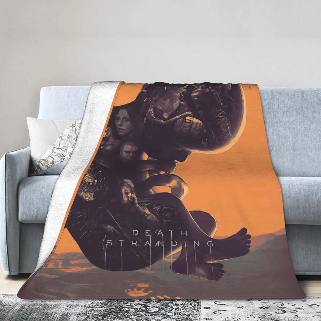 Death Stranding Plush Blanket for Kids and Adults  Soft Flannel Throw Blanket for Bedroom Custom DIY Quality Bedspread Gift