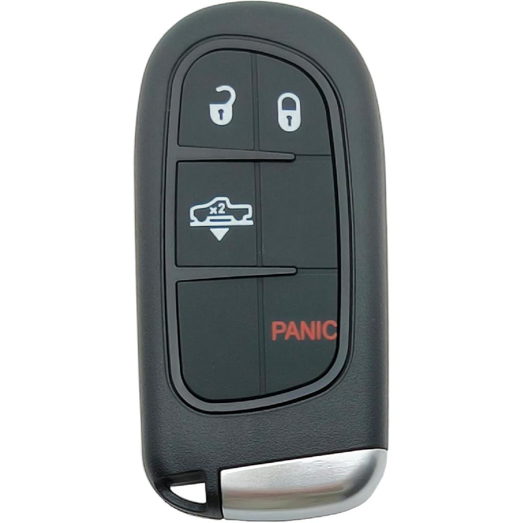 Replacement Key Fob Cover Case fit for 2013-2018 Dodge Ram 1500 2500 3500 Laramie Outdoorsman SLT SXT Pickup Truck Proximity Smart Keyless Entry