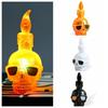 Colorful Halloween Wind Light Scary Atmosphere Electronic Candle Light  Ghost Festival Props
