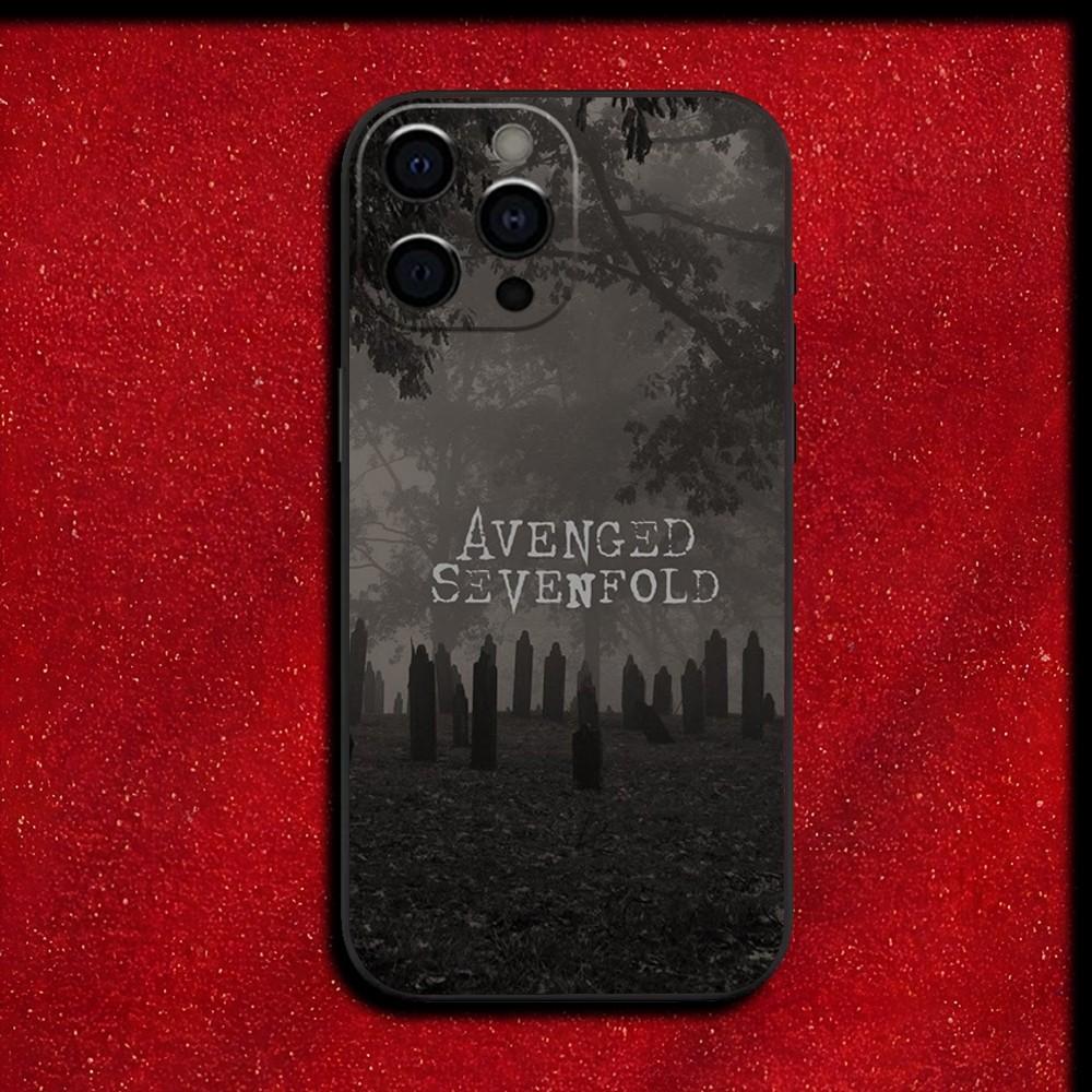 A-Avenged S-Sevenfold A7X Phone Case For iPhone 16,15,14,13,12,11,Pro,X,XS,Max,XR,Plus,Mini Soft Black Cover
