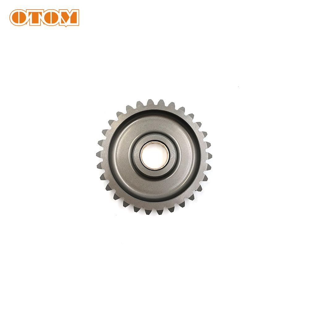 OTOM Kick Starter Shaft Gear Assembly For YAMAHA DT230 LONCIN MT250 2-Stroke Engine Parts Driven Axle Idler Pinion Transmission