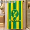 Beach TowelNorwich City Custom Name Text Personalized Soft Towel for Beach Pool Indoor Home Decor Gift