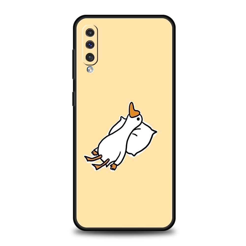 Süße Cartoon-Ente Handyhülle Für Samsung A54 A52 A24 A14 A50 A70 A10 A30 A40 A20S A20E A06 A12 A22 A34 A42 A32 5G A04s A16 Abdeckung