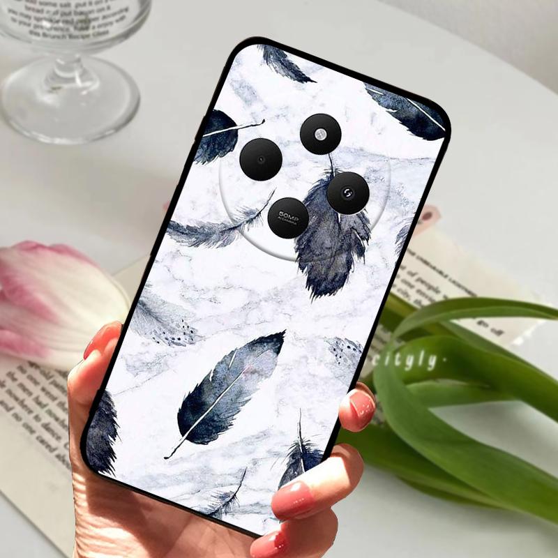 For Redmi 14R 5G Case 14 R Shockproof Silicone TPU Balck Matte Phone Cover For Xiaomi Poco C75 4G C 75 Protective Bumper Fundas