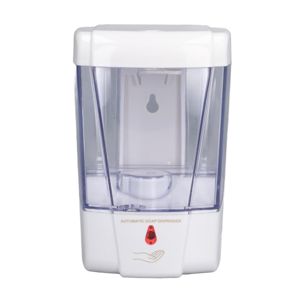 ABS Engineering Plastic Automatic Soap Dispenser White Wall Mounted Liquid Soap Container 700ml Capacity Touchless