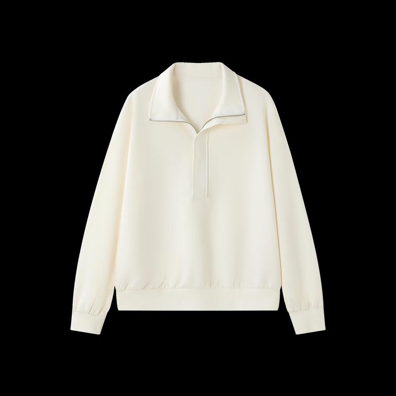 Mohan Yimei Women's Half-Zip Lapel Pullover Sweatshirt