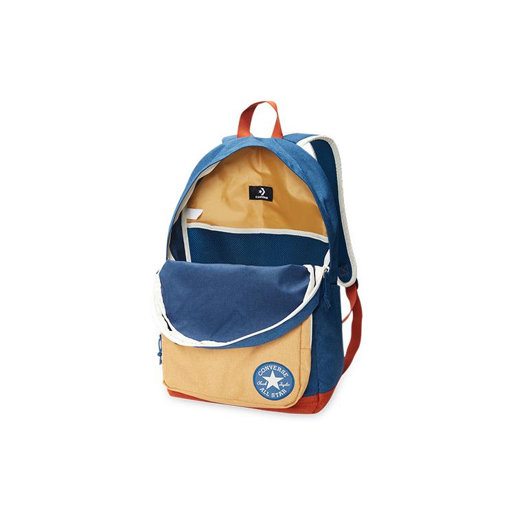 New Converse Polyester Backpack Regular Unisex Blue/Yellow 10018975401