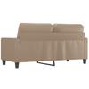 Vidaxl 2-Osobowa Sofa, Kolor Cappuccino, 140 Cm, Sztuczna Skóra