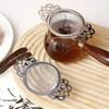 Patterned Ear Handles Environmentally Friendly Stainless Steel Durable Fine Filter Family Tea Strainer Filter