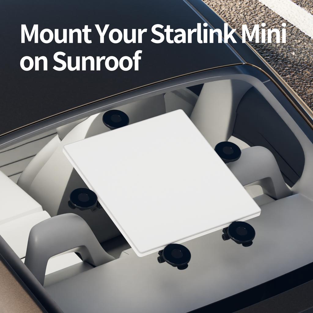 5PCS Starlink Mini Suction Cup Mount with Adjustable Arm for Car Windows Roof and Sunroofs Mounting Kit Accessories