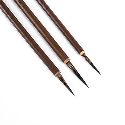 3Pcs Weasel Hair Hook Line Fine Paint Brush Calligraphy Brush Pen Art Stationary