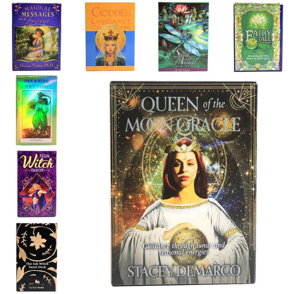 Card Tarot Deck Oracle Board Game Party Witch Fairy Animals Goddess Angels Moon