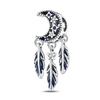 S925 Silver Charming Dreamcatcher Pendant Bracelet Accessory Colorful Moon Star Beads DIY Jewelry Making Craft Supplies