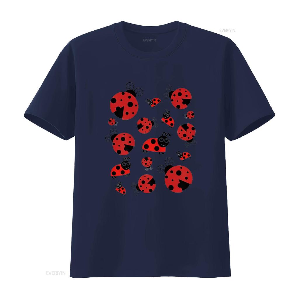 Adorable Ladybugs Everywhere T shirt vintage Washed Unisex homme Soft Casual Stretched Breathable Stylish graphic