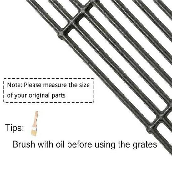 Enamel Cast Iron Grill Grate for Western Restaurant Steak BBQ