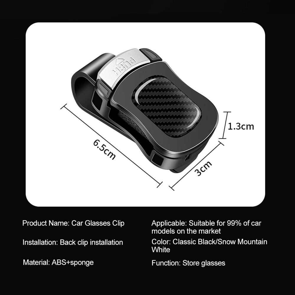 Car Sun Visor Clip Glasses Holder Auto Sunglasses Visor Sunglasses Bracket with Sponge Protective Glasses Support