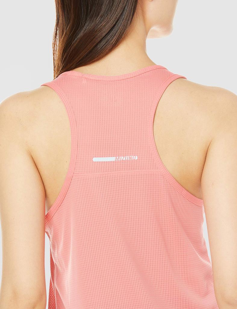 Mizuno Suché tílko Aeroflow s tankovými ramínky pro terénní běh, velikost L pro ženy, prodyšné, odvádějící pot, rychleschnoucí, růžové, (J2MA1320)