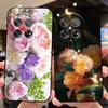 Case For OnePlus 12 Fundas 1+ 12 CPH2573 Floral Pattern TPU Silicone Phone Cover For One Plus 12R Capa CPH2585 Shockproof Bumper