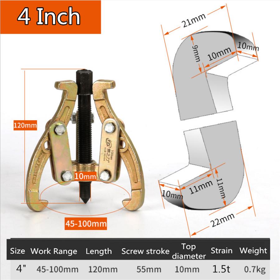 Gear/hub Bearing Puller 3 Jaw Reversible Fly Wheel Pulley Remover Tool For Removing Gears