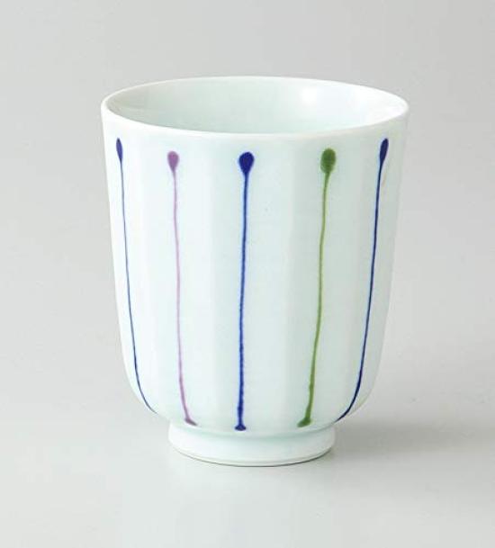 

Saikai Pottery Sanshoku Tokusa Lightweight Teacup 42815 (Large, Blue) синий