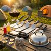 Flat-Surface Griddle Tools Kit Heavy Duty Stainless Steel