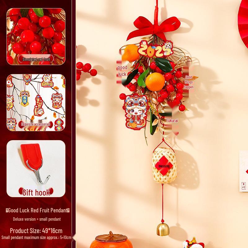 Housewarming Door Hanging: New Home Fortune Fruit String for Indoor Living Room Decor, Adds Birthday Atmosphere