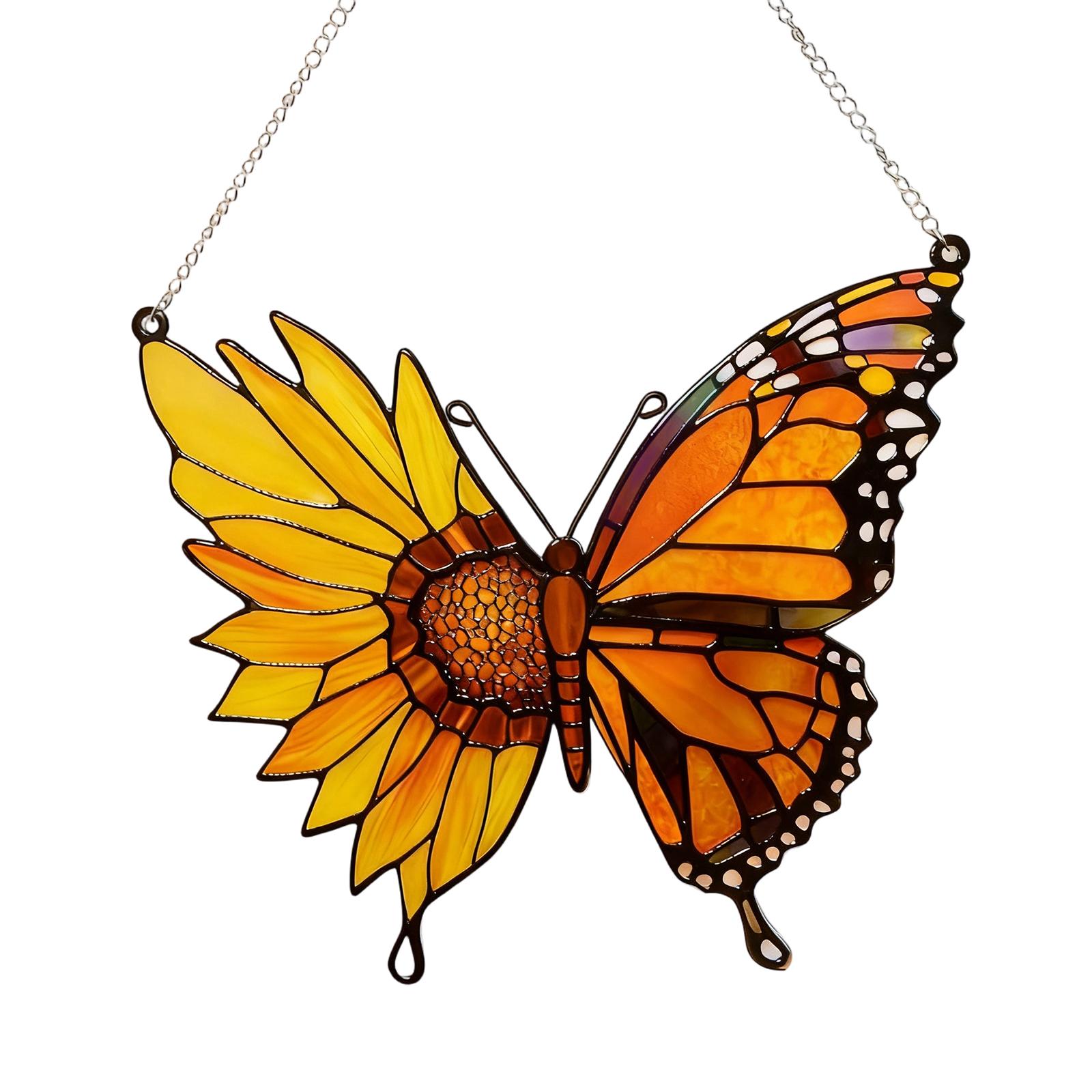 

Butterfly Sunflower Dreamcatcher One Size