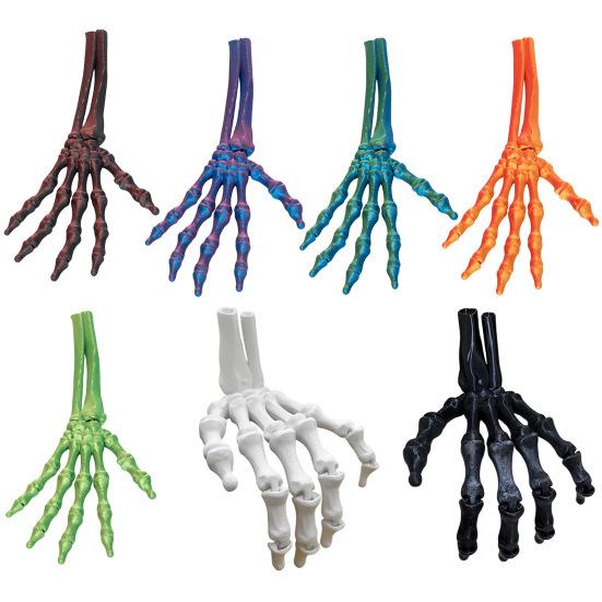 3D Printed Halloween Skeleton Hand Realistic Looking Widely Used Fake Human Hand Party Terror Scary Props Decoration