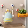 Reusable Abs Suction Cup Hook Punch-Free Wall Mounted Wall Hanger Accessories Vacuum Door Hooks Toilet