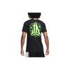 Nike Printed Round Neck Casual Short Sleeve T-Shirt Men Tops Black FQ4911-010