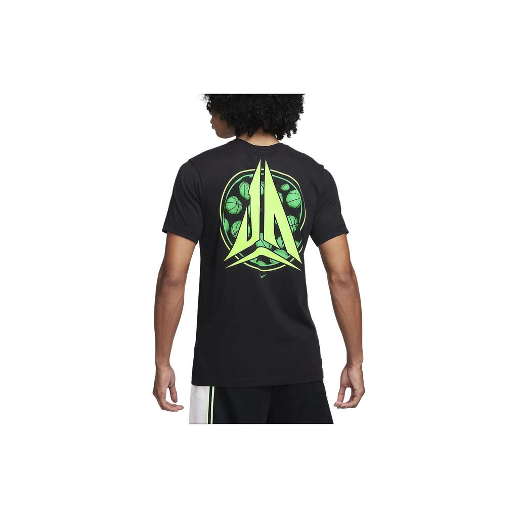 Nike Printed Round Neck Casual Short Sleeve T-Shirt Men Tops Black FQ4911-010