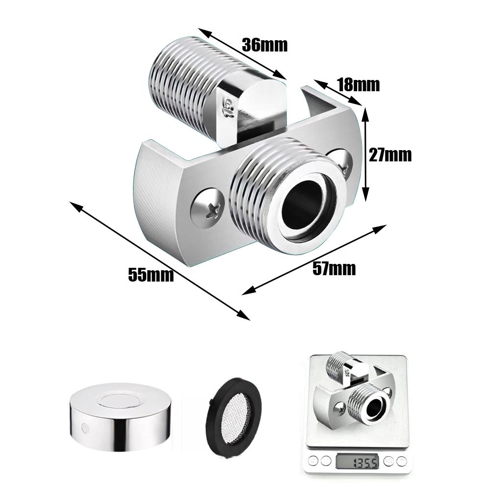 40Degree Adjustable Faucet Angled Curved Foot Eccentric Screw Corner Tap Adapter Shower Conversion Foot Corrector Accessories