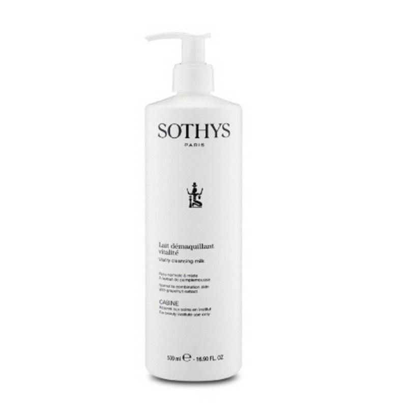 Sothys Vitalité Cleansing Milk Hydrating Cleansing for All Skin Types, 1 pcs, 500ml