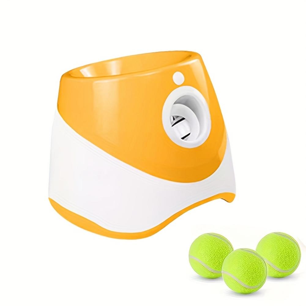 

Автоматический пусковой механизм для мячей для собак с 3 мини-теннисными мячами - литиевая батарея 18650 с зарядкой через USB, автоматическая подставка под мяч для собак three balls оранжевый