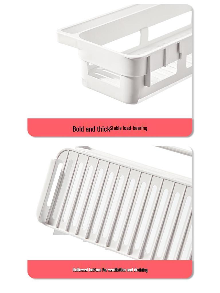 Punch-Free Kitchen Dishcloth & Soap Storage Rack