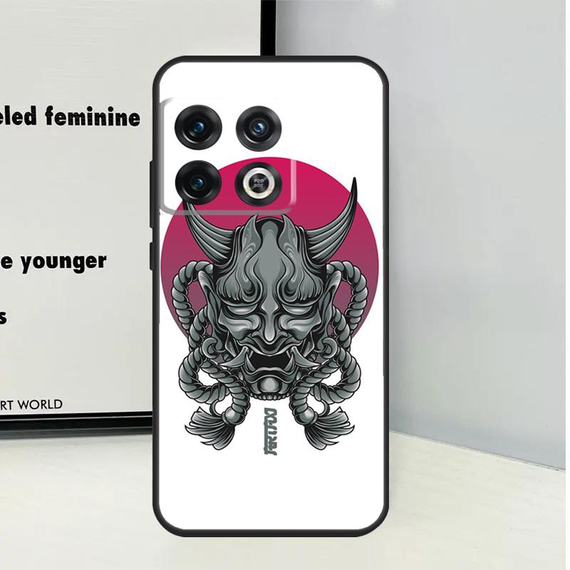 Samurai Oni Mask For OnePlus Nord CE 5 2 3 4 Lite N20 N30 Case For OnePlus 13 12 11 9 10 Pro 10T 12R 13R 13T
