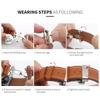 Leather wristwatch strap for Apple Watch 49mm 46mm 45mm 44mm 42mm 41mm 40mm 38mm 45mm for iWatch Series 11 10 9 8 7 6 5 4 Ultra3