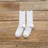1 Pair Women Cotton Loose Socks Autumn Winter Knitting Solid Color Long Black Pink Korean Japanese Student Girls Stockings Retro