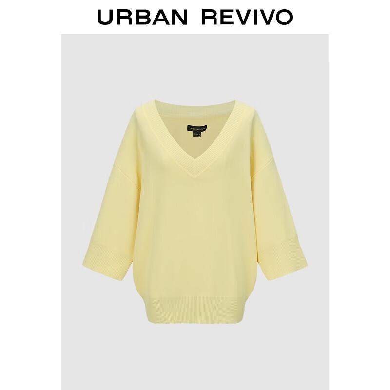 

Женский простой трикотажный топ в рубчик с V-образным вырезом UR 2025 Осень M