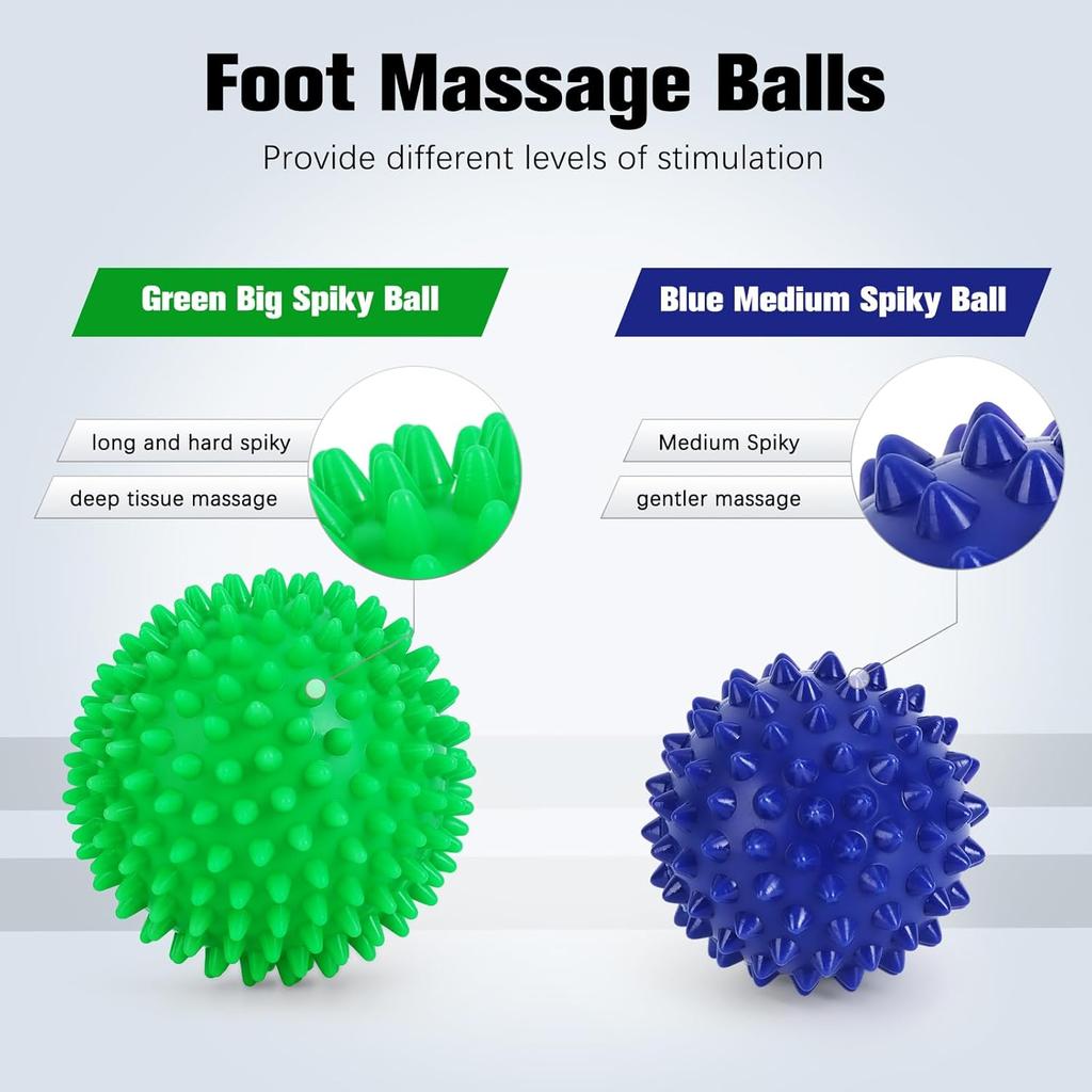 Foot Ball Roller Massager for Plantar Fasciitis,Foot Massager Roller Set,Massage Balls and Foot Roller for Plantar Fasciitis Relief | Trigger Point