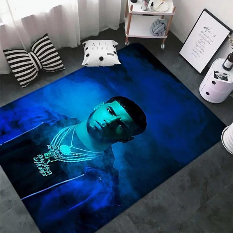 Mode Modern Rapper Patroon Tapijt voor Slaapkamer Woonkamer Bank Computerstoel Gebied Zacht Kleed Vloermatten Badkamer Antislipmat